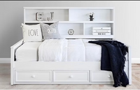 Great Lakes Twin Sideways Bookcase Bed