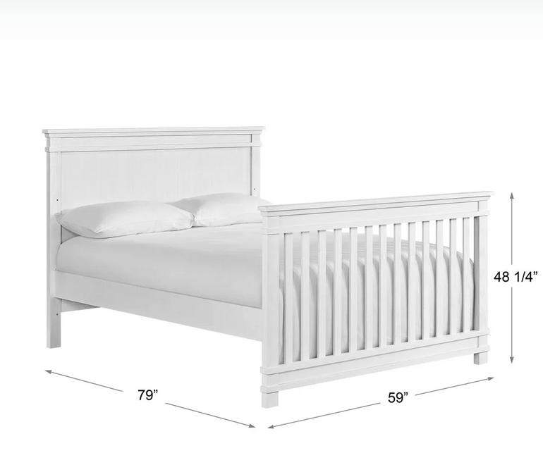 Rockies Flat Crib (Weathered Snow)
