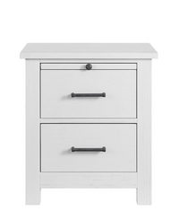 Adirondacks Nightstand (Weathered Snow)