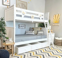 Great Lakes Twin over Twin Bunk Bed with Ladder