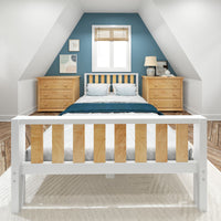 Maxtrix Modern Queen Traditional Bed with Low Bed End