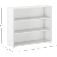 Maxtrix Wide 3 Shelf Bookcase