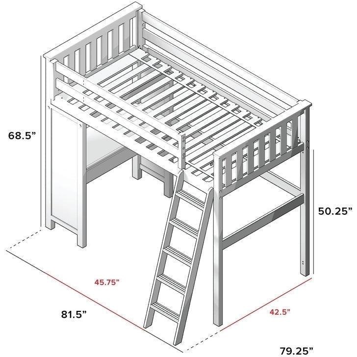 Solutions All-in-One Study Loft Bed