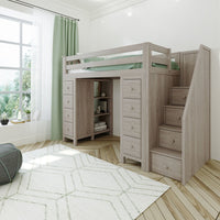 Solutions Staircase Loft Bed Storage + Storage