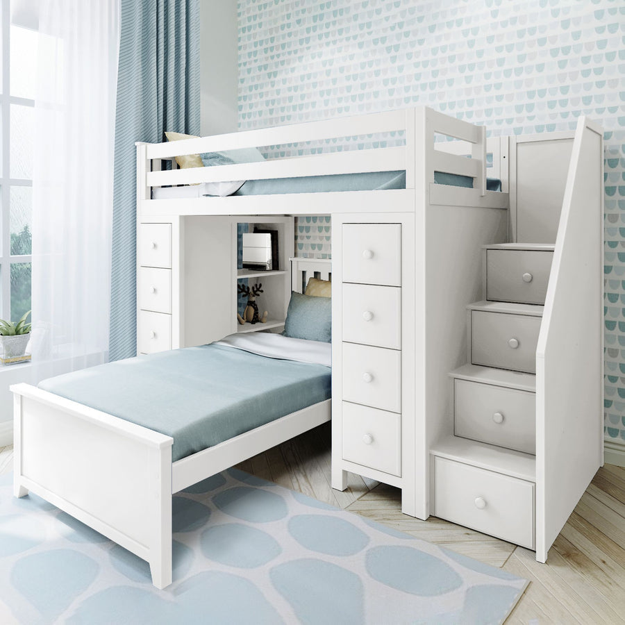 Solutions Staircase Loft Bed Desk + Dresser + Twin Bed – Kids Bedroom Gallery Solutions Staircase Loft Bed Desk + Dresser + Twin Bed – Kids Bedroom Gallery