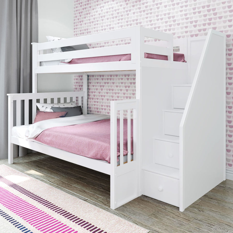 Solutions Twin over Full Staircase Bunk