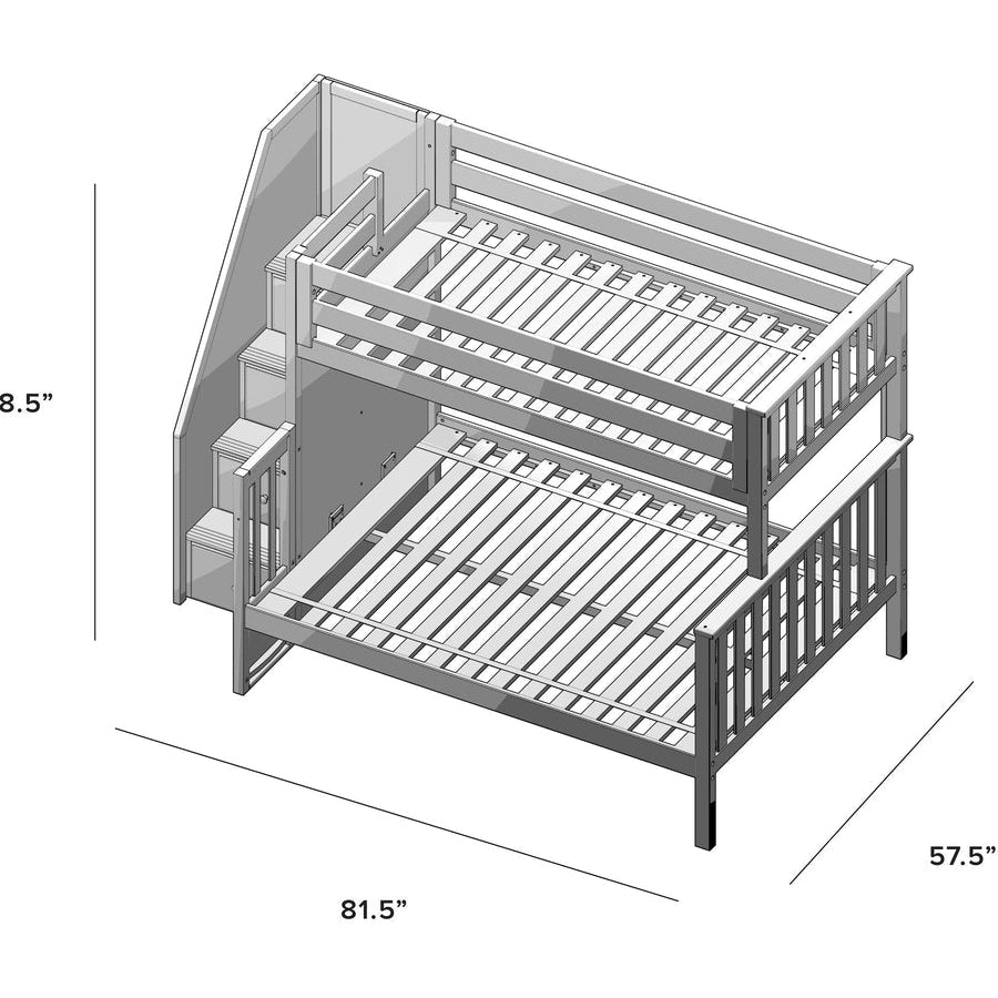 Solutions Twin over Full Staircase Bunk