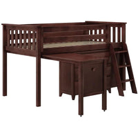 Solutions Twin-Size Storage Loft Bed with Two Dressers + Desk