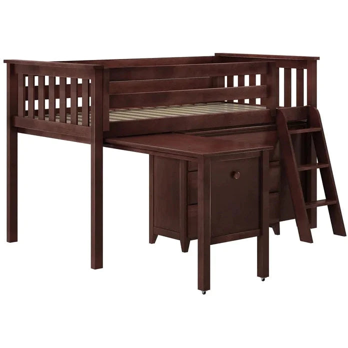 Solutions Twin-Size Storage Loft Bed with Two Dressers + Desk
