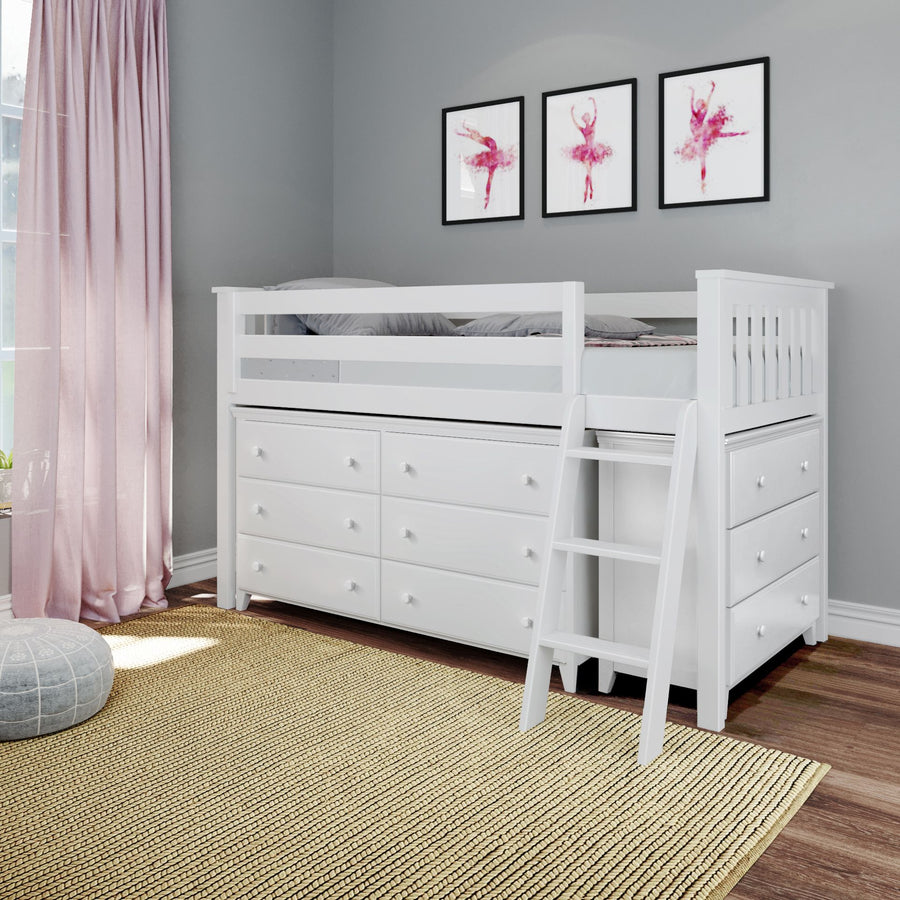 Solutions Twin Storage Loft Bed with Two Dressers Kids Bedroom Gallery Solutions Twin Storage Loft Bed with Two Dressers Kids Bedroom Gallery