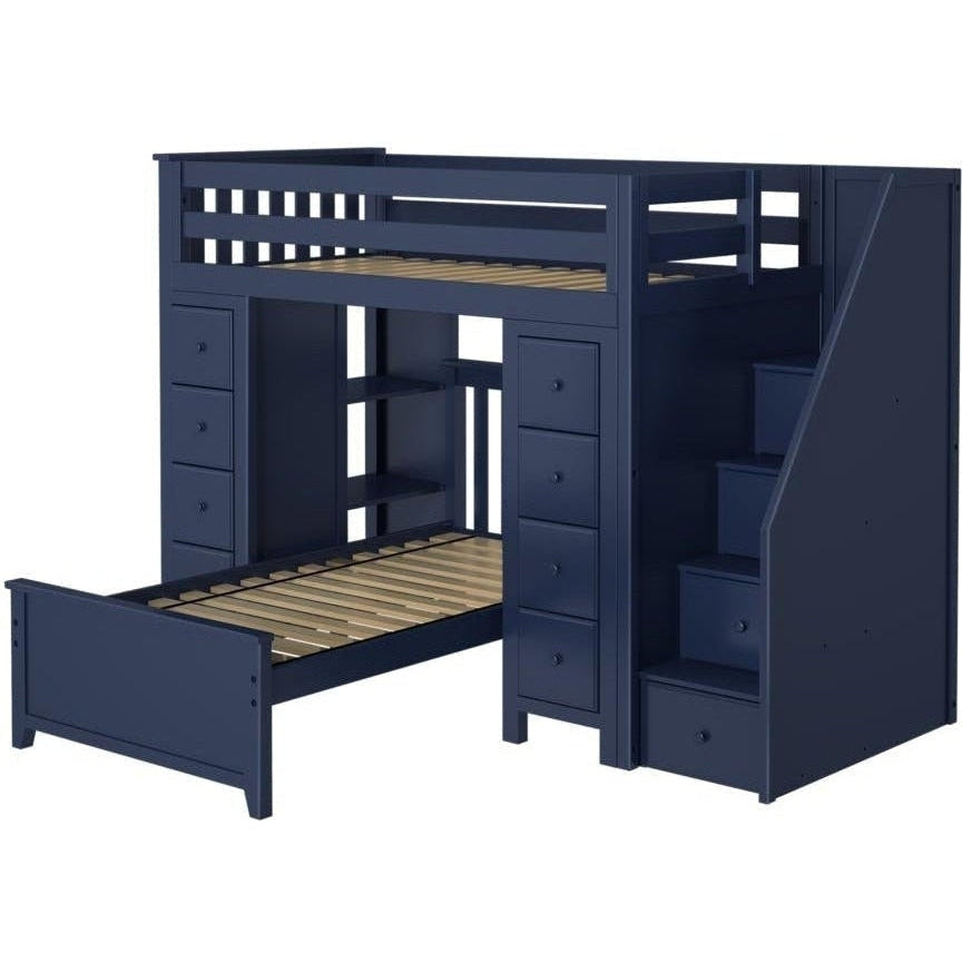 Solutions Staircase Loft Bed Storage + Twin Bed
