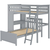 Solutions All-in-One Study Loft Bed + Twin Bed