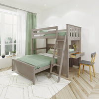 Solutions Loft Bed Study + Full Bed