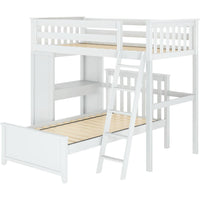 Solutions All-in-One Study Loft Bed + Twin Bed