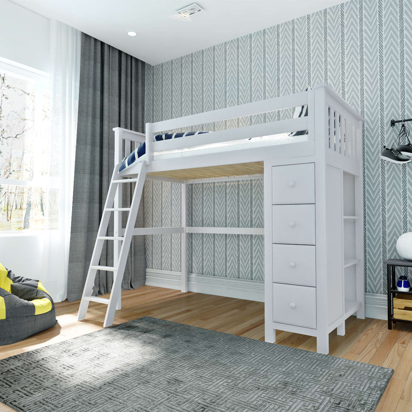 Solutions Edinburgh Loft Bed Storage