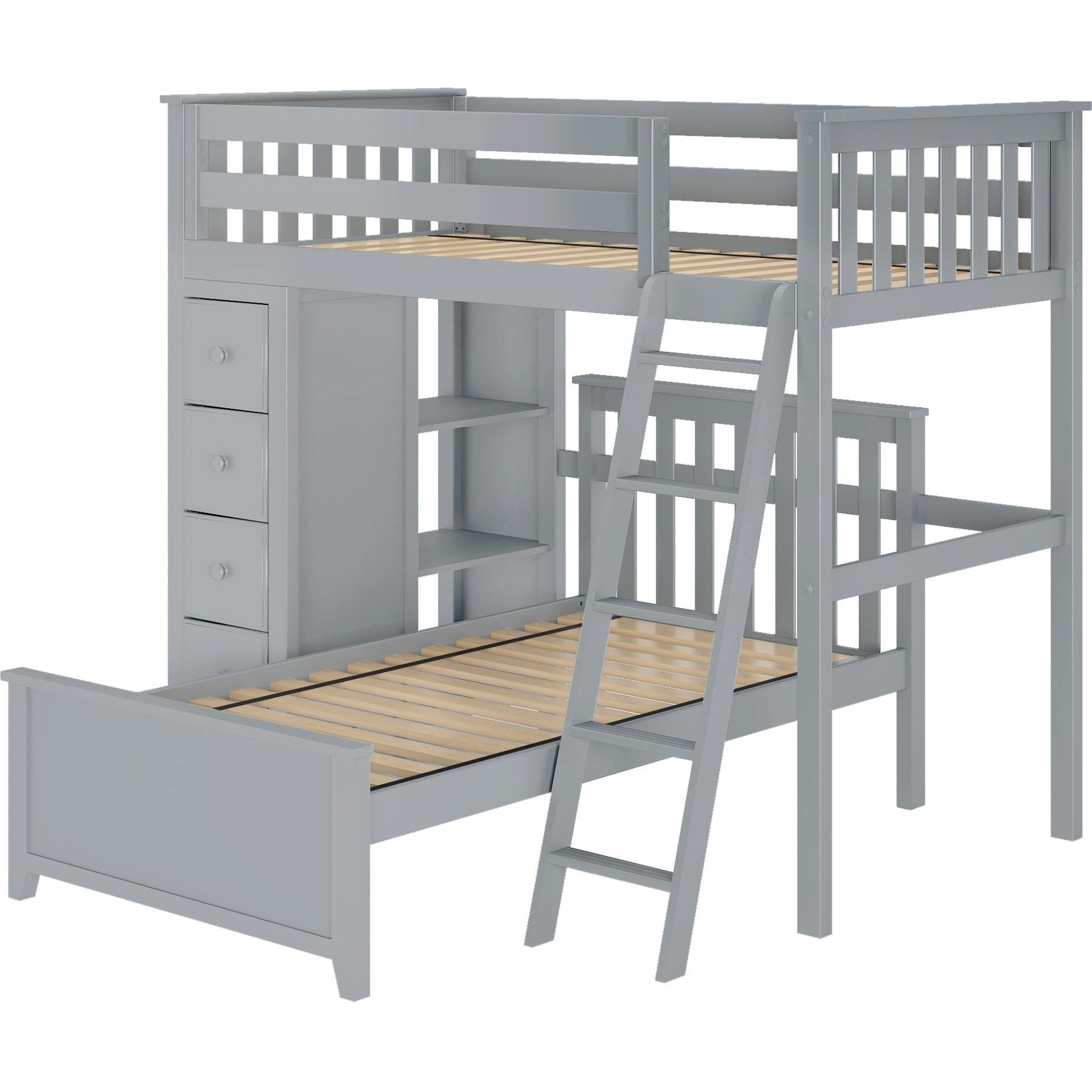 Solutions All in One Loft Bed Storage + Twin Bed
