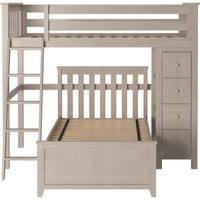 Solutions All in One Loft Bed Storage + Twin Bed