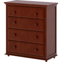 Maxtrix 4 Drawer Dresser with Crown & Base