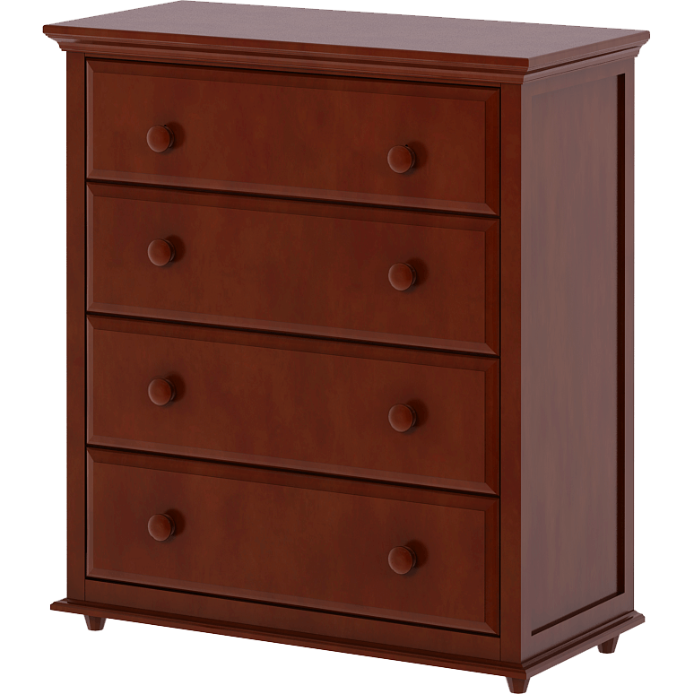 Maxtrix 4 Drawer Dresser with Crown & Base