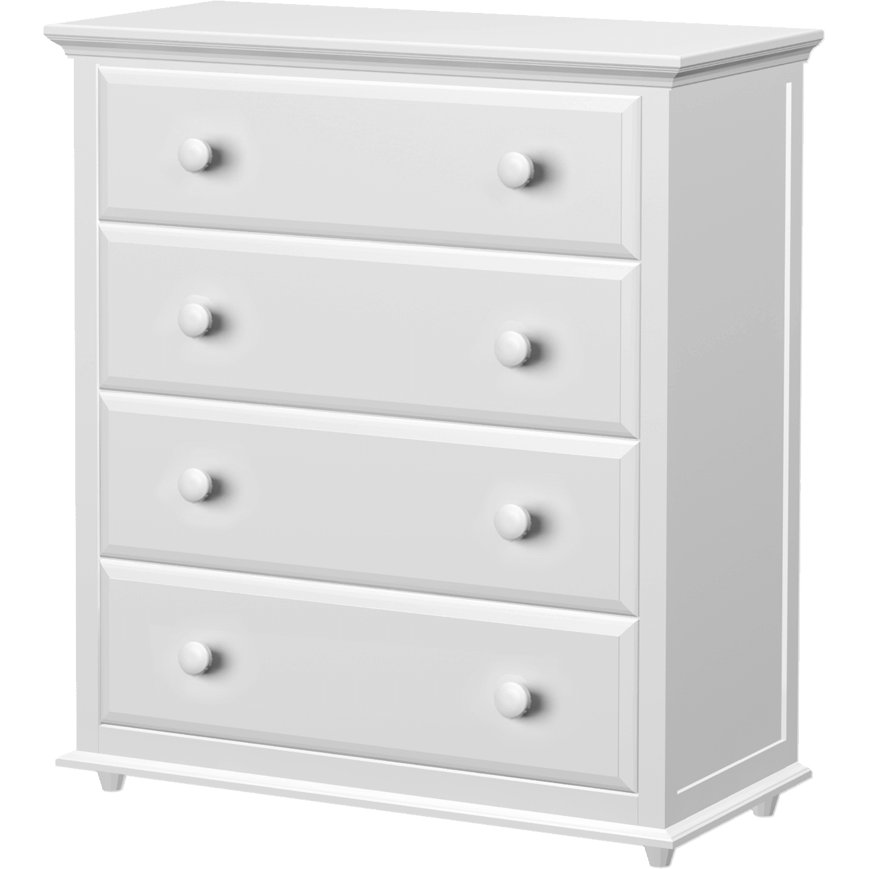 Maxtrix 4 Drawer Dresser with Crown & Base
