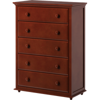 Maxtrix 5 Drawer Dresser with Crown & Base