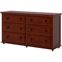 Maxtrix 6 Drawer Dresser with Crown & Base