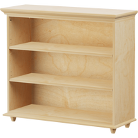 Maxtrix 3 Shelf Bookcase with Crown & Base