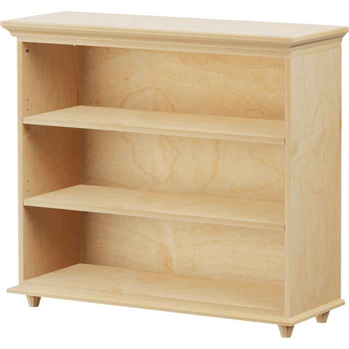 Maxtrix 3 Shelf Bookcase with Crown & Base