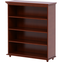 Maxtrix 4 Shelf Bookcase with Crown & Base