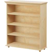 Maxtrix 4 Shelf Bookcase with Crown & Base