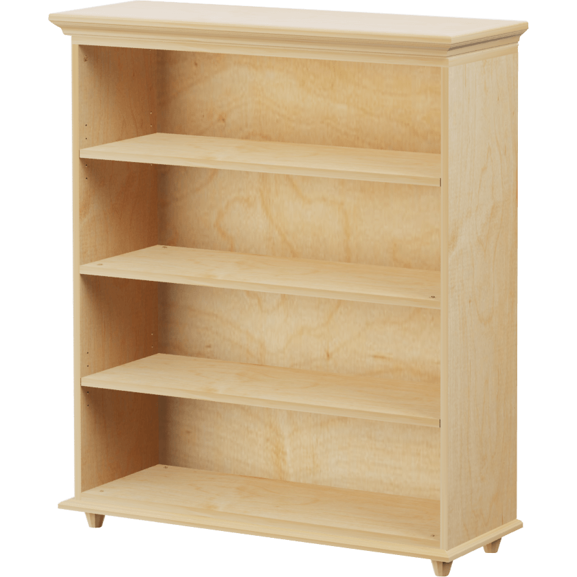 Maxtrix 4 Shelf Bookcase with Crown & Base