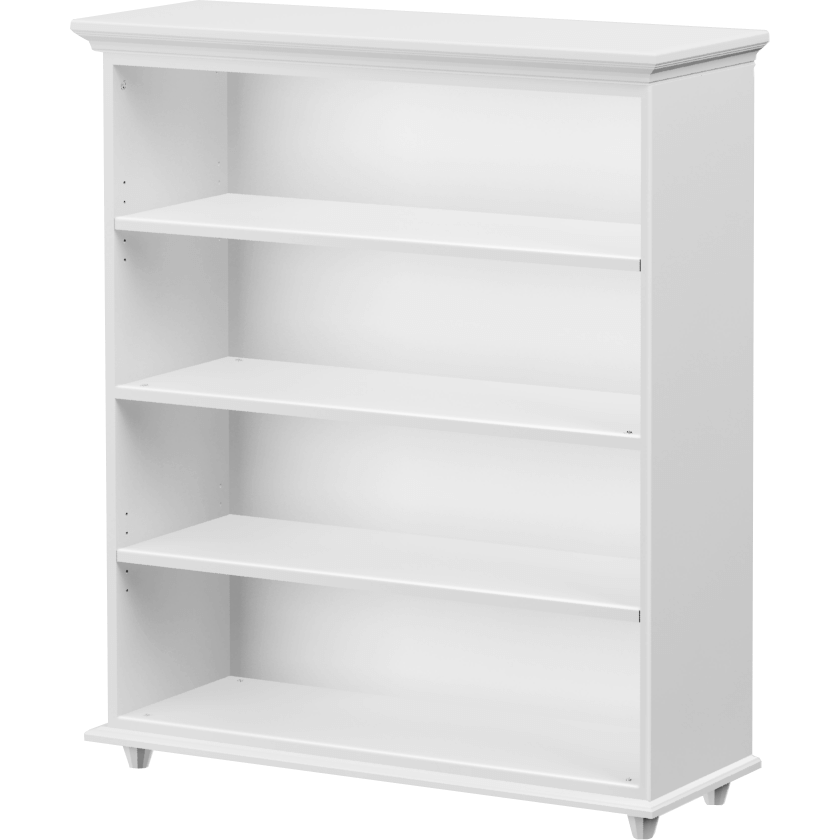 Maxtrix 4 Shelf Bookcase with Crown & Base