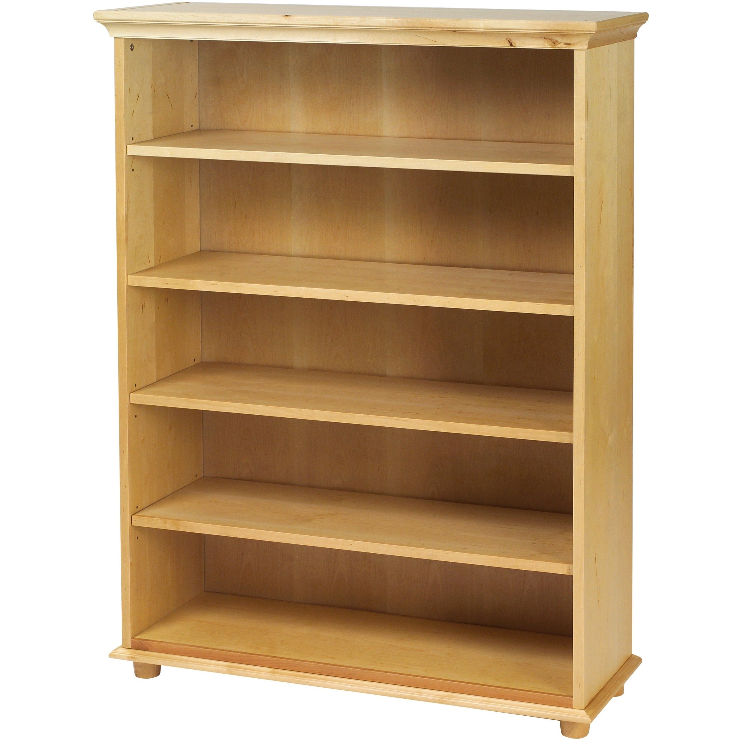 Maxtrix 5 Shelf Bookcase with Crown & Base