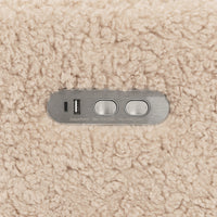 M11286CSG,Kiwi Plus Power Glider Recliner w/ Power Headrest in Chai Shearling