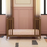 M30880NL,Rolli 9-in-1 Convertible All-Stages?? Crib w/ Bassinet & Toddler Bed Kits in Natural Walnut