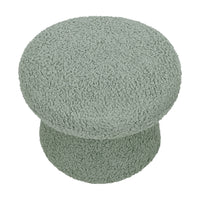 M31685ST,Mushroom Pouf in Sage Teddy Loop