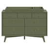 M15916OL,Palma 7-Drawer Double Dresser  Assembled in Olive