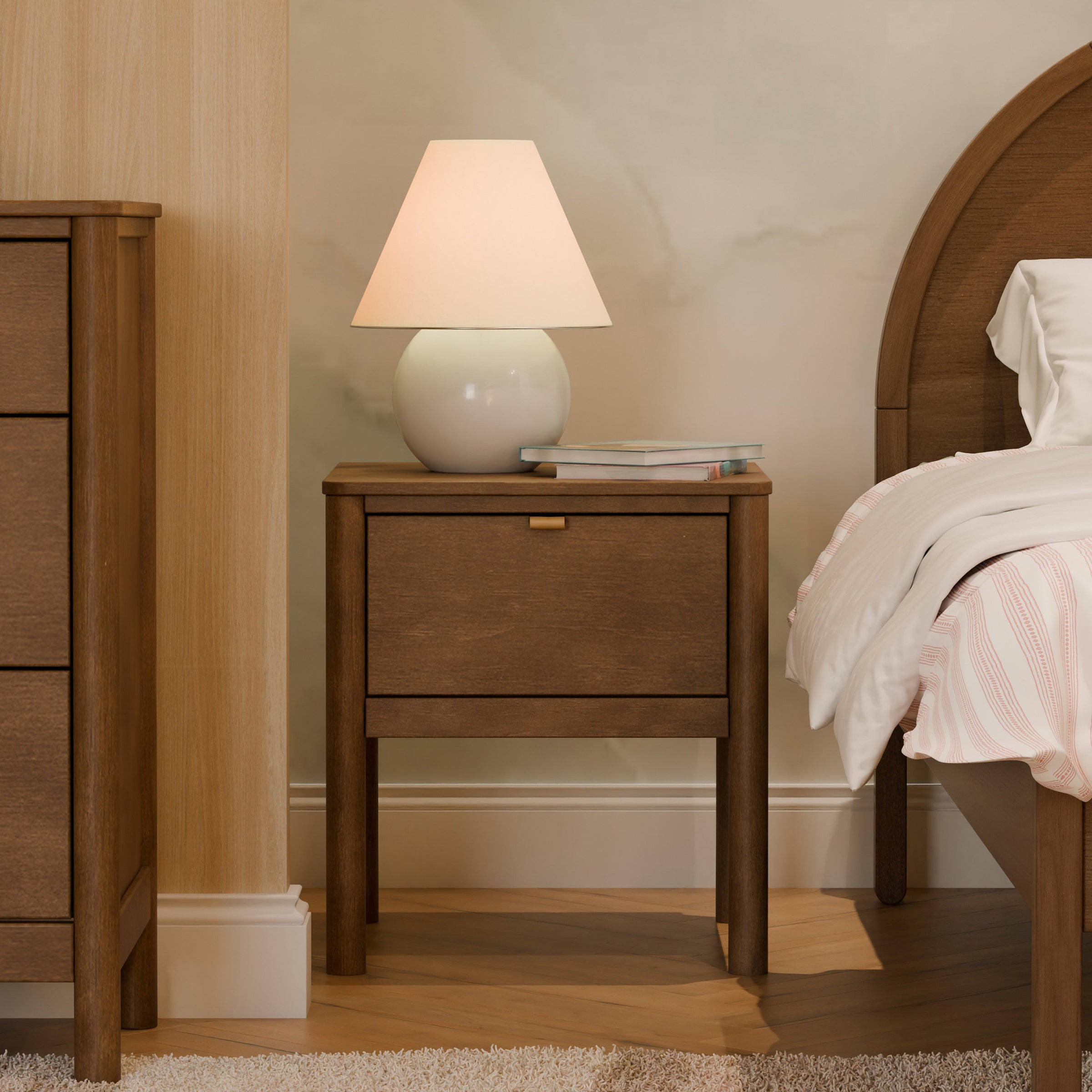 M25960NL,Bondi Nightstand  Assembled in Natural Walnut