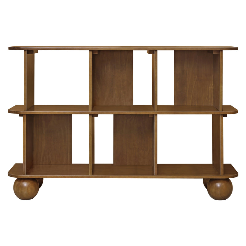 M31811NL,Crosby Open Bookcase in Natural Walnut