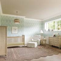 M21785TTFT,Crawford Gliding Ottoman in Strawberry Thief in Fig & Thyme