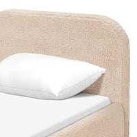 M31269CSG,Nara Twin Bed in Chai Shearling
