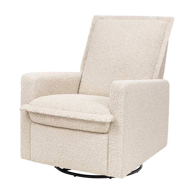 M20977AT,Cali Flange Gliding Swivel Recliner in Almond Teddy Loop