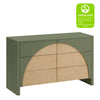 M30216OLSH,Moab 6-Drawer Assembled Dresser in Olive/Ash