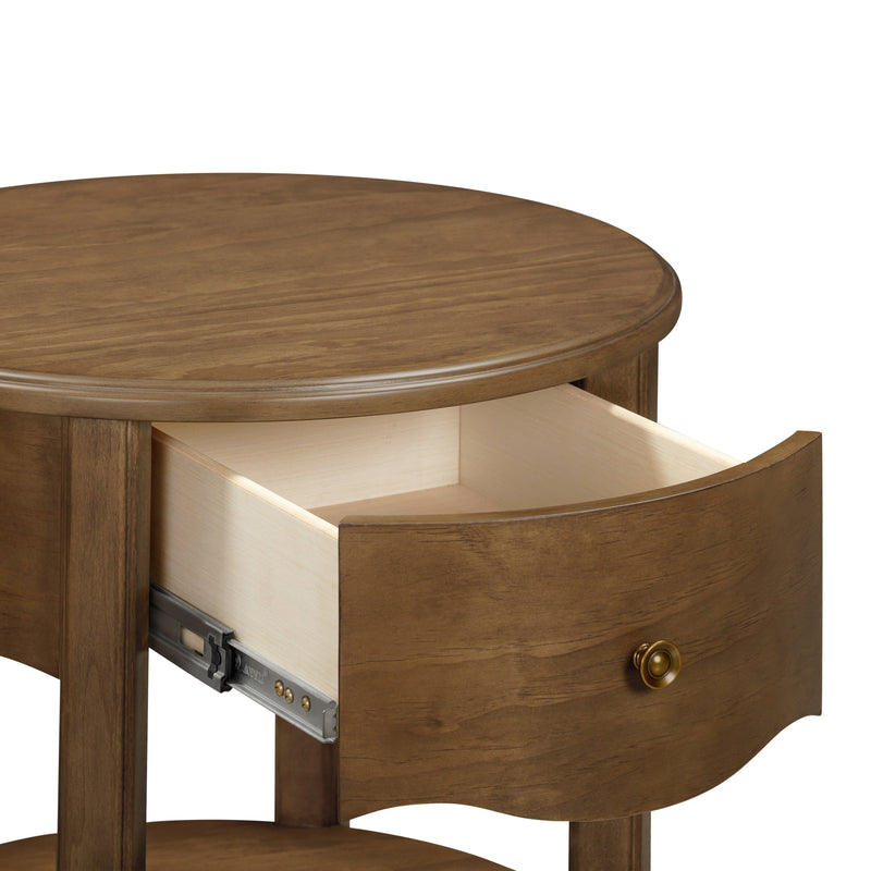 M7160NL,Liberty Assembled Nightstand in Natural Walnut