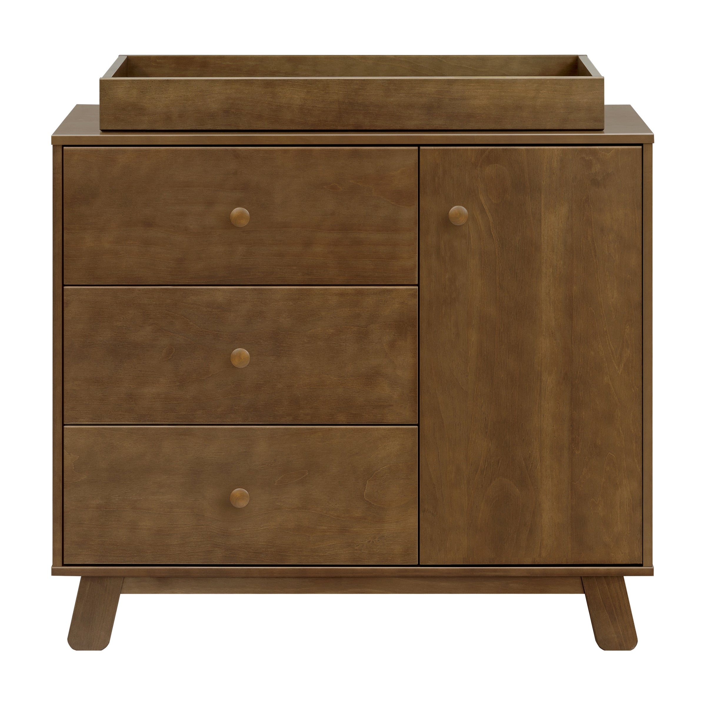 M32523NL,Hudson Modern 3-Drawer Dresser in Natural Walnut