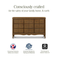 M7128NL,Liberty 9-Drawer Assembled Dresser in Natural Walnut