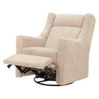 M11283CSG,Kiwi Deluxe Power Glider Recliner w/Heat&Massage in Chai Shearling