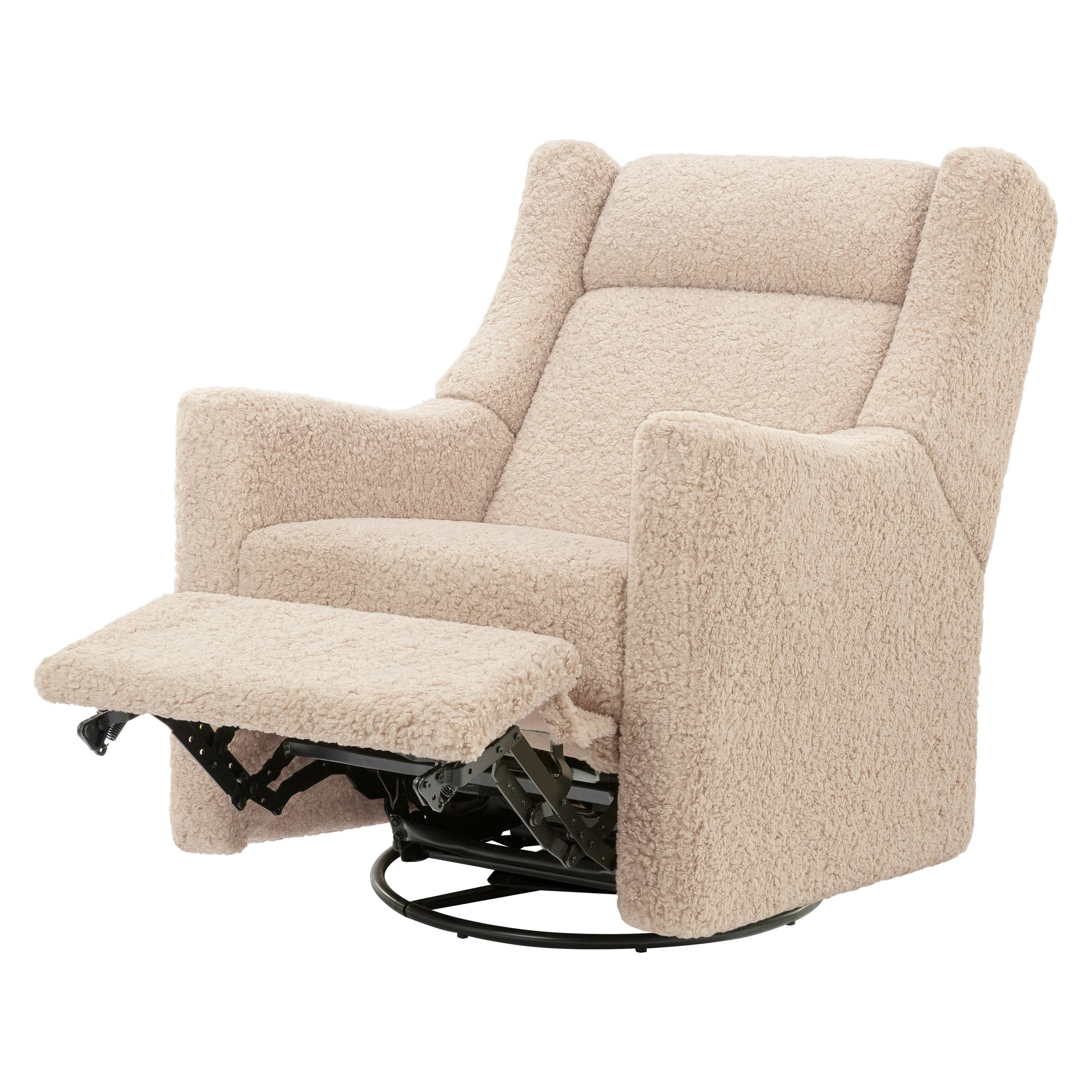 M11283CSG,Kiwi Deluxe Power Glider Recliner w/Heat&Massage in Chai Shearling