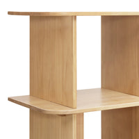 M31811HY,Crosby Open Bookcase in Honey