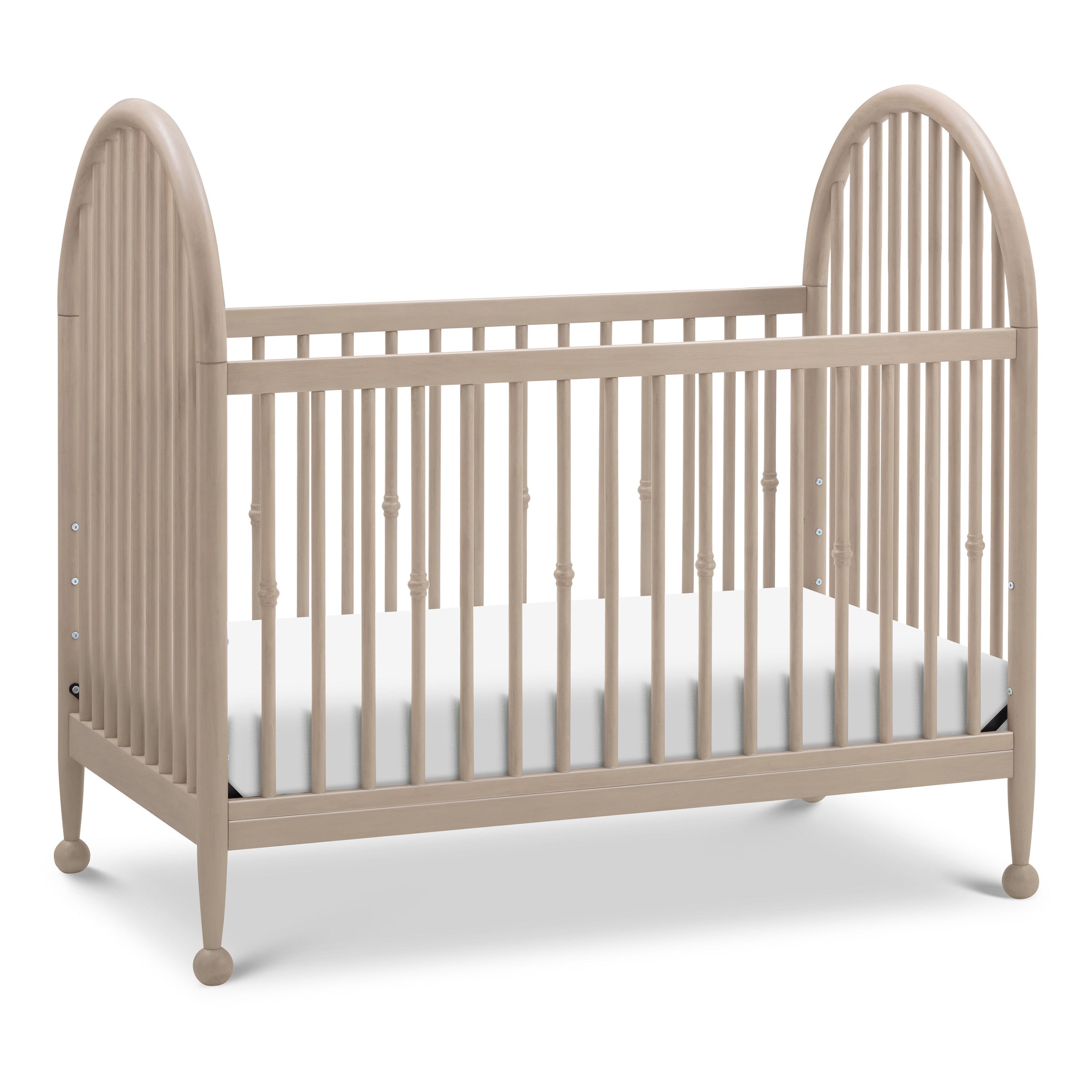 M31401WP,Alouette 3-in-1 Convertible Spindle Crib in Washed Pine
